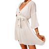 New Cross-Border Sun Protection Beach Cardigan - Sexy Tie-Up Bikini Cover-Up Dress