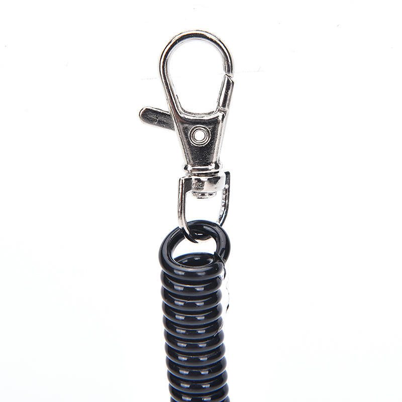 Telescopic Plastic Spring Elastic Rope Safety Gear Tool Mountaineering Camping Key Chain