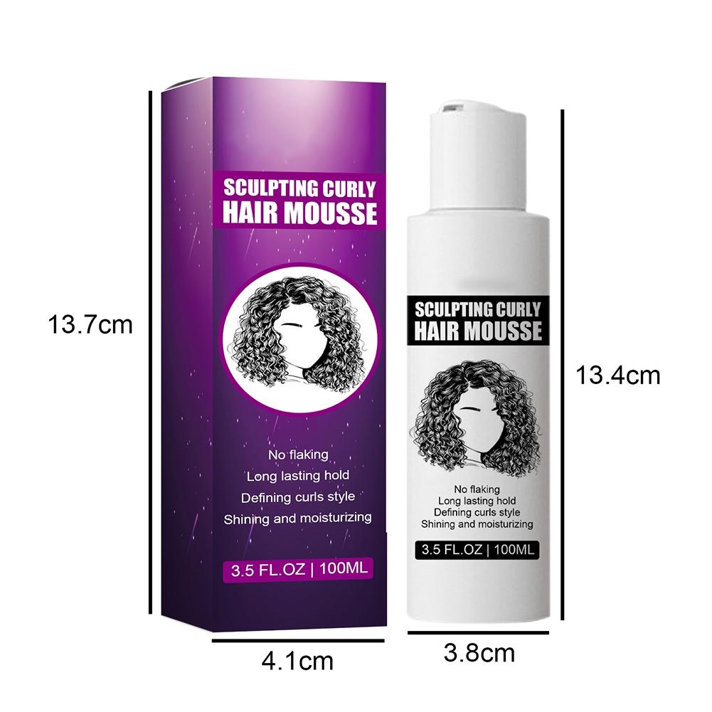 Curl Boost Cream Sculpting Curly Hair Mousse Curl Cream For Curls Bounce And Curl Care Curly Anti-frizz Styling Foam Hair Products