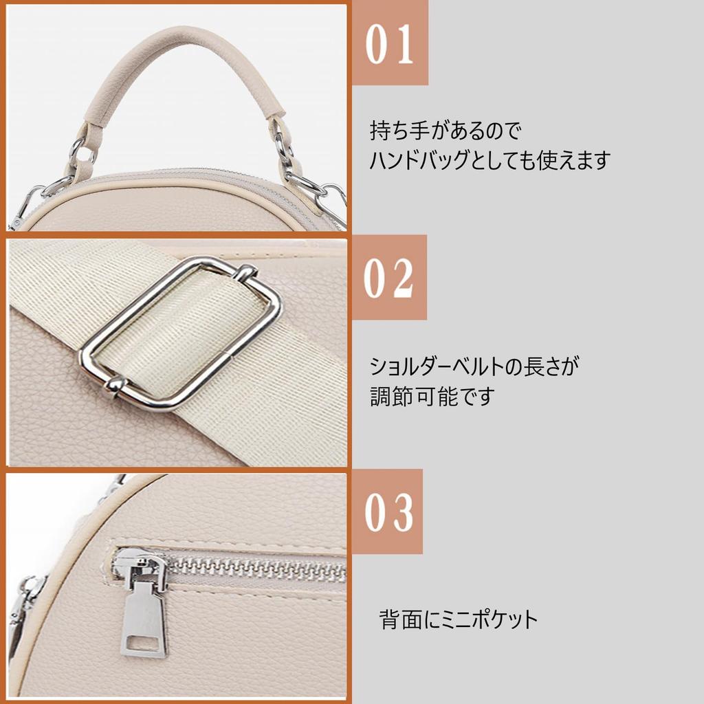 Welltude Women's Mini Boston Bag, Crossbody Bag, Shoulder Bag, Freestanding Zipper (Black)