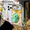Phone Case: 2D Flat Design Suitable for iPhone 18 17 16 15 14 13 Pro Protective Case, Mint Green Little Dinosaur, Perfect Christmas and Halloween Holi
