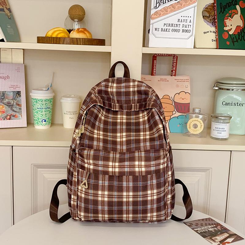 Schoolbag Schoolbag Female College Student 1011 New Autumn and Winter, Japanese Ins Style Retro Large-capacity Junior High School Backpack