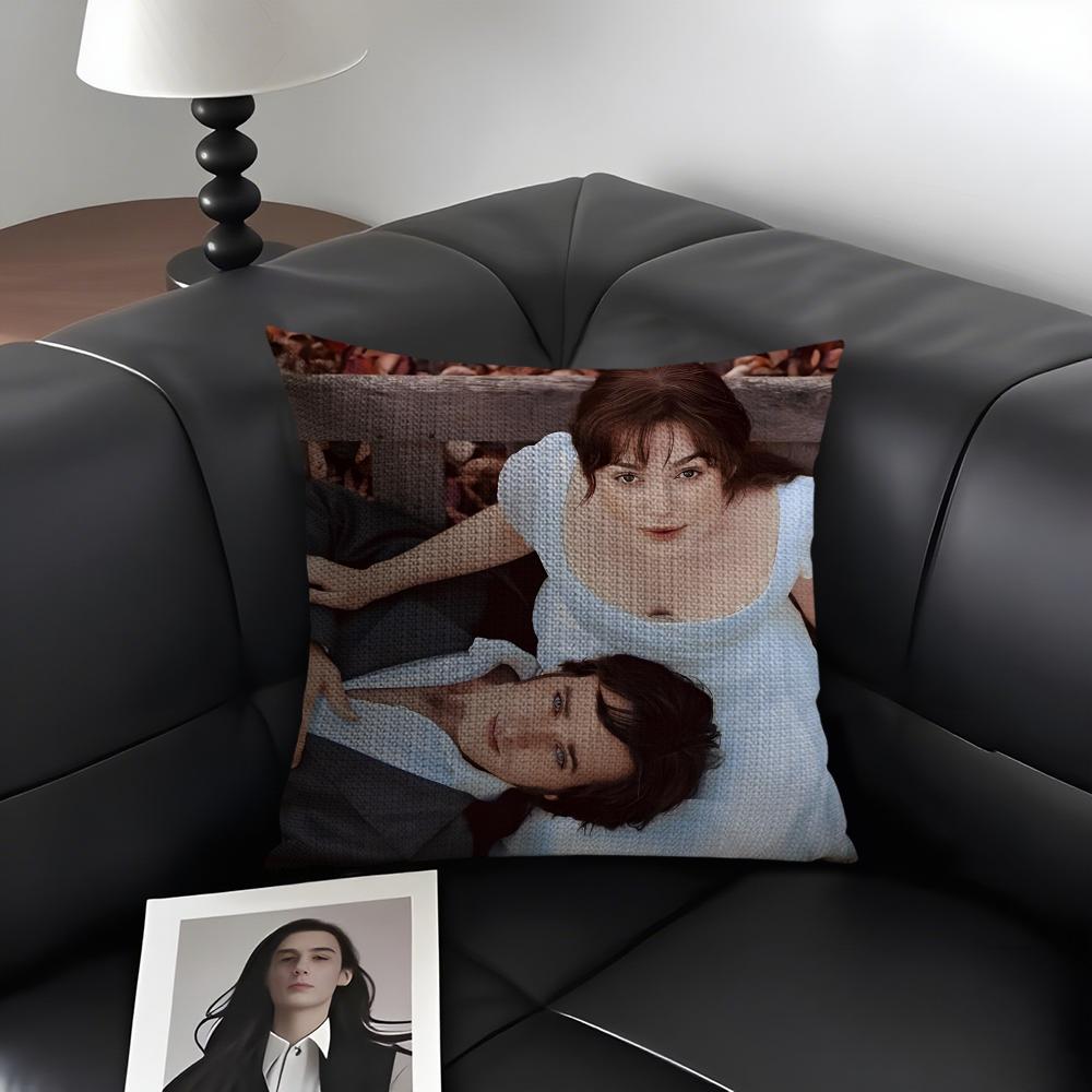 

PPride And PrejudiceE Movie Cushion Cover Natural Linen Organic Fabric DoubleSided Printing Sofa Home Decor Gift Pillow Case 30x30cm