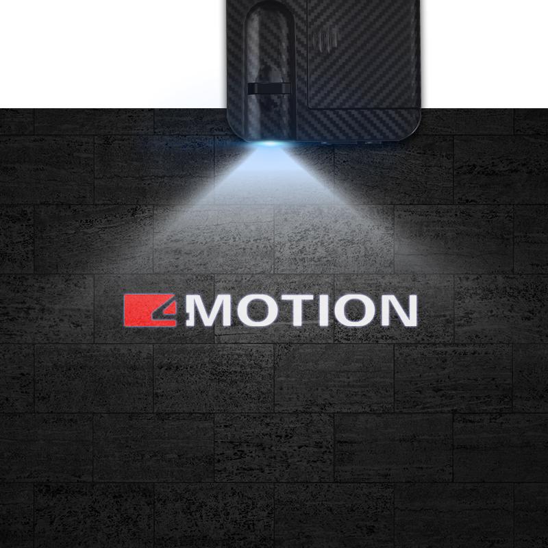 

1/2PCS For 4 Motion Logo LED Courtesy Lamp Car Door Welcome Light Ghost Shadow Light For Golf Tiguan Passat Touareg Polo Touran 1x