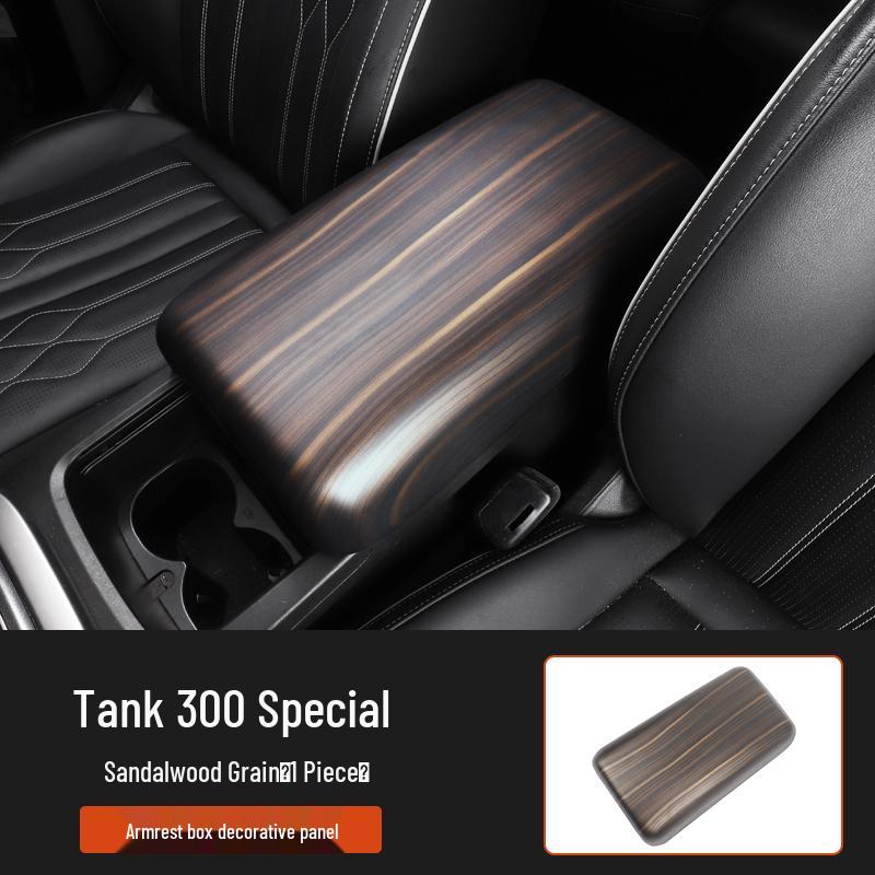 Tank 300 Interior Wood Grain Decorative Stickers for Console, Gear Shift, Air Outlet, and Steering Wheel