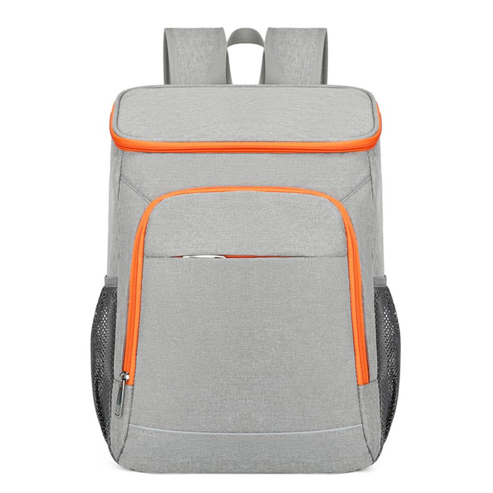 Oxford Insulated Cooler Backpack Save Space Waterproof Thermal Cooler Backpack Lightweight Reflective Strip for Outdoor Camping