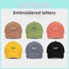 Baseball Retro Cap With Embroidered Letters And Solid Color For Use Outdoor