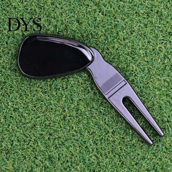 Golf Fork Ergonomic Design Multi-function Comfortable Grip Rustproof High-Hardness Training Divot Tool Aid Ultra-light Golfing Pitch Repair