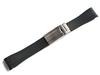 King Watch Parts Compatible with Rolex Aftermarket Rubber Strap with Buckle for Explorer Black Stainless Steel 19mm [Import Original] Etc.