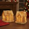 Christmas Candle Molds Holiday House Mould 3D Silicone Mold for Resin Casting Christmas Making Home Decor Holiday Crafts