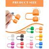 20Pcs Modern Straw Cover Cap for Stanley, Cute Silicone Colorful Straw Toppers Reble Covers for 10mm Tumbler Straws
