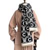 Winter Christmas wind letter simple fashion American imitation cashmere women's warm scarf high-end air conditioner shawl scarf
