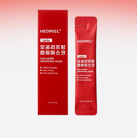 MEDI-PEEL Red Lacto Collagen Wrapping Mask 4ml X 4ea/  Lifting Hydrating, Moisturizing, Korean Cosmetics, Kbeauty