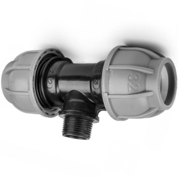 Trójnik Do Rur Pe 32Mm / Gz 1" / 32Mm Pn10 Złączka Systemu Ogrodowego