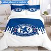3PCS Chelsea Fc  Printed Soft Bedding Set,Including 1pc Duvet Cover And 2pcs Pillowcases Perfect for Bedroom, Dormitory, Fan Gift
