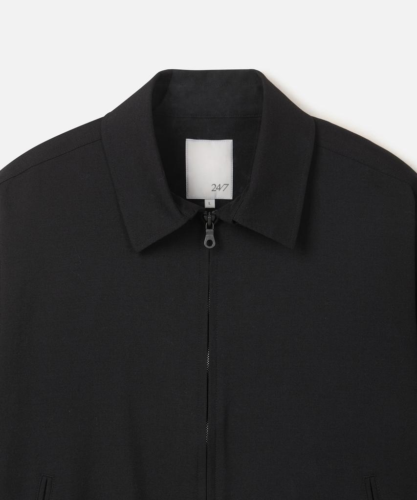 247Series Swing-Top Wool Tailored Blouson Black