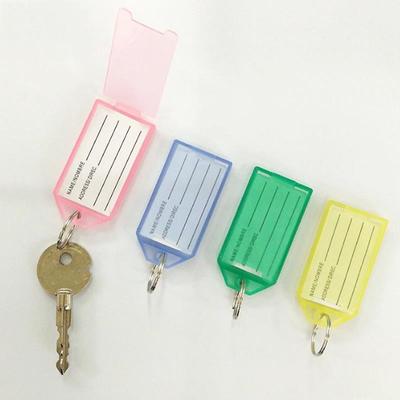 Candy Color Hotel Marking Number Classification Plastic Key Chain Baggage Tag Renovate Office Men Women