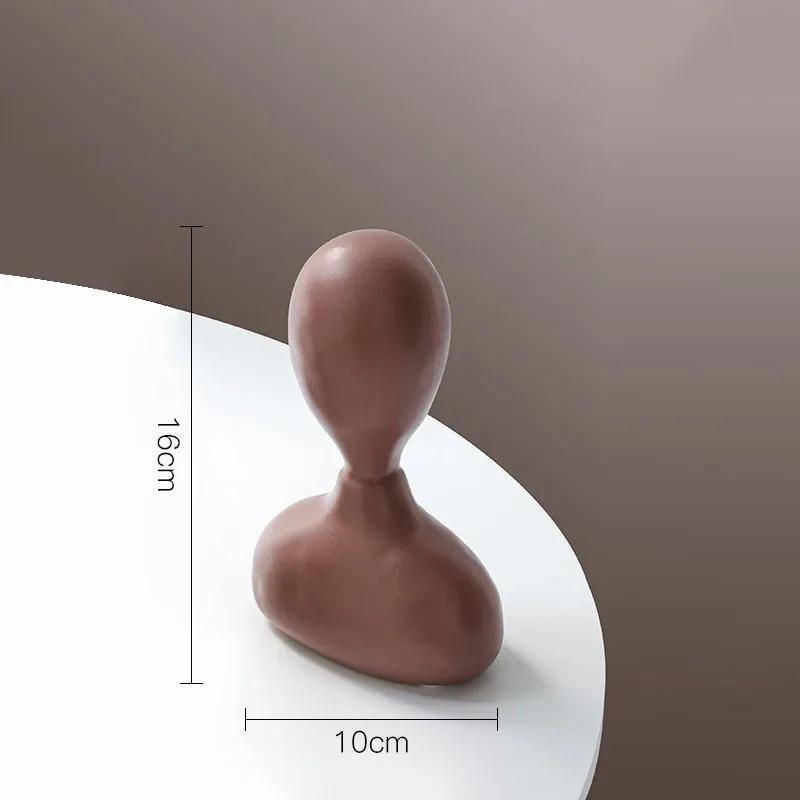 

Minimalist Abstract Character Statue Desk Decoration Rounded Figures Sculpture Ceramic Crafts Ornaments Room Aesthetics Decor