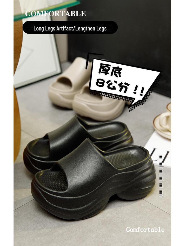 8.0 Thick-Soled Height-Boosting Women's Sandals for Summer, Indoors, Beach, Outdoor Wear