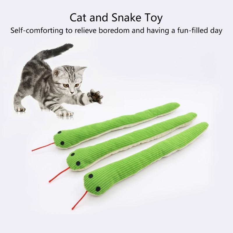 Wiggling Snake Designs Pet Toy For Kittens And Puppies With Chew Resistant Fabric 36cm Pet Plaything