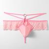 Sissy Lingerie Mens Sexy Lace See Through Skirted G-Strings Girly Underwear Bulge Pouch T-Back Thong Gay Crossdress Underpant