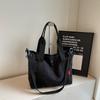 Sac en toile, nouveau sac fourre-tout grande capacité, polyvalent pour le travail et les cours, sac bandoulière messager sac fourre-tout