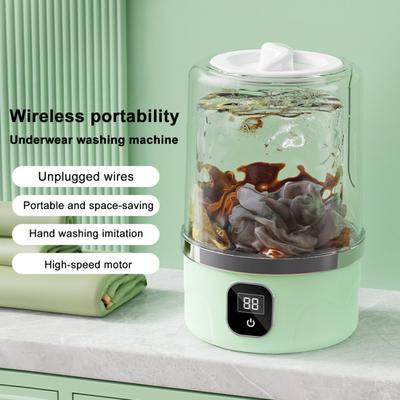 Portable Underwear Washer Rechargeable Cordless Mini Washing Machine Travel Laundry Machine Mini