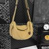 Shoulder Bag Men'S Trendy Brand Messenger Bag Retro Simple Canvas Bag Large Capacity Student Commuter Mailman Bag Women