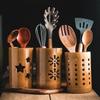 Hollow Bamboo Chopsticks Drain Rack Household Multifunctional Chopsticks Tube Kitchen Chopsticks Storage Tube Drain Rack