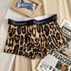 Leopard Print Underwear Men Loose Boxer Cotton Man Penis Breathable Mens Boxers Caual Briefs
