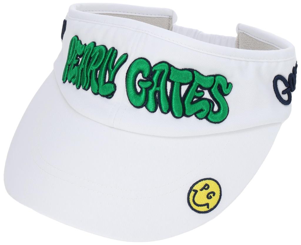 [PEARLY GATES] Unisex Sun Visor (Love GLOF with TENNIS)  Golf Hat  053-4187506 030White FR