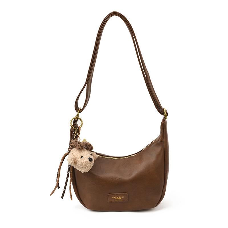 Crossbody Bag Women's Bag 2025 New Trendy High-end Retro Bag Women's Shoulder Bag Large-capacity Commuter Dumpling Bag