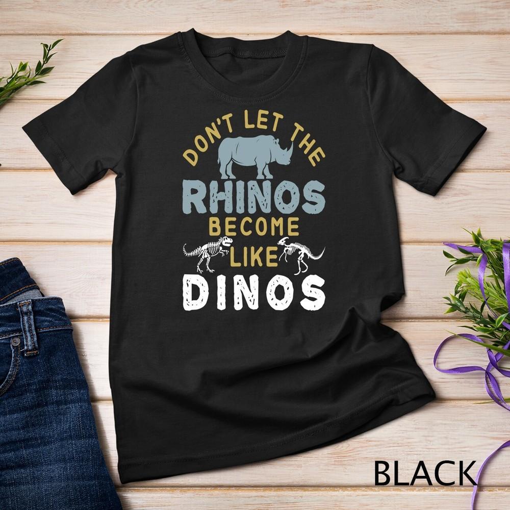 

Save the Rhino Rhinos Rhinoceros Stop Poaching Animal Unisex T-shirt 3XL