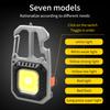 Mini Flashlight Keychain Light Rechargeable 500mAh Battery COB Work Light Multifunctional Toolbox Outdoor Portable Flashlight