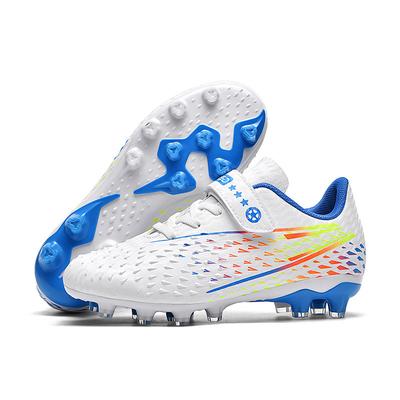 Lace-up-free Children's Velcro Football Shoes Boys and Girls Games Long Broken Nails Primary and Secondary School Students Training Game Shoes