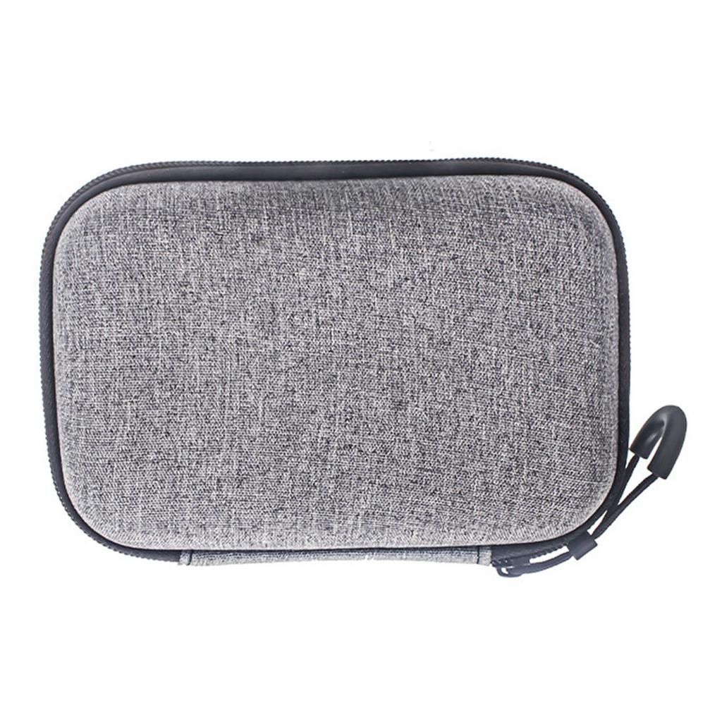 AI Voice Recorder Travel Case Water Proof EVA Shockproof Foam Large Capacity Carrying Bag for PLAUD NotePin Grey