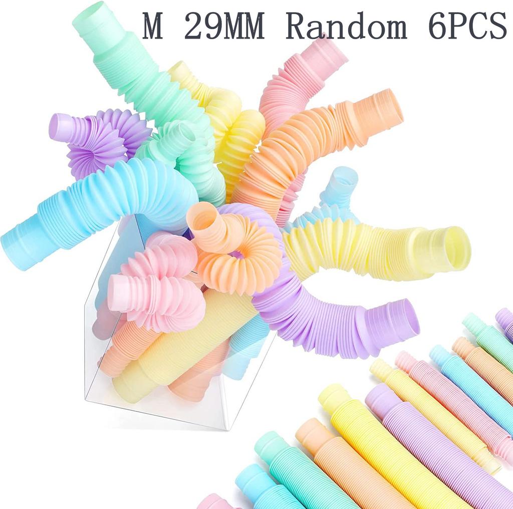 Colorful PopTelescopic Tube Stretching Corrugated Tube Children Adult Party Festival Stress Relief Toy