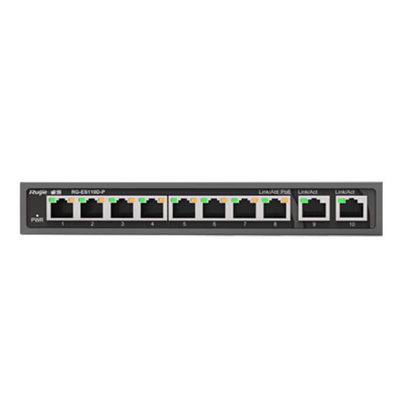 Ruijie RG-ES110D-P 8-Port 100M PoE Switch