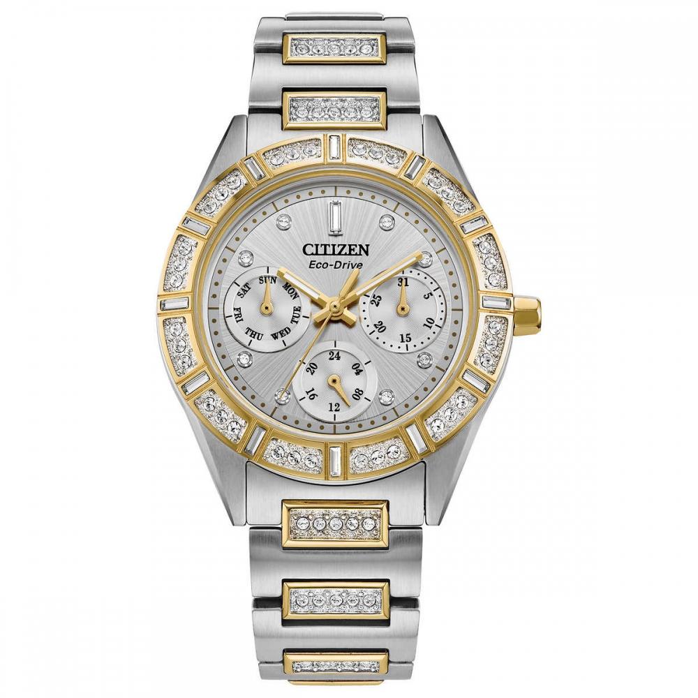 

Citizen Eco Drive Crystal Two Tone Stainless Steel Ladies Watch