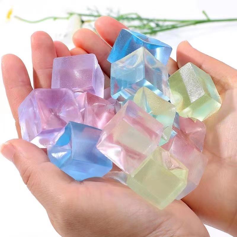 

10PCS Ice Cube Squishy Squeeze Stress Relief Anxiety Toys Adults Kids Boys Girls Party Favors Gifts Classroom Prizes