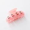 Hair Claw Rhinestones Inlaid Cherry Decoration Back Head Shower Clip Medium Size Shark Hair Claw Versatile Hair Accessory