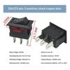 10Pcs KCD11 Rocker Switch 10x15mm Mini Universal Power Toggle Switch for Electronic Component Replacement