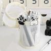 Large Capacity Pencil Bag Cylindrical Pencil Case Pen Pouch Clear Pencil Pouch Pen Case School Office Supplies