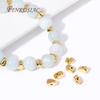 18K Gold Plated Brass Metal Separator Beads,Spacer Beads For Jewelry Making,Handmade Bead DIY Necklace Bracelet Accessories