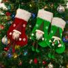 Pluszowe skarpety świąteczne Urocze ozdoby choinkowe Przenośne skarpety do dekoracji kominka Dekoracje domowe