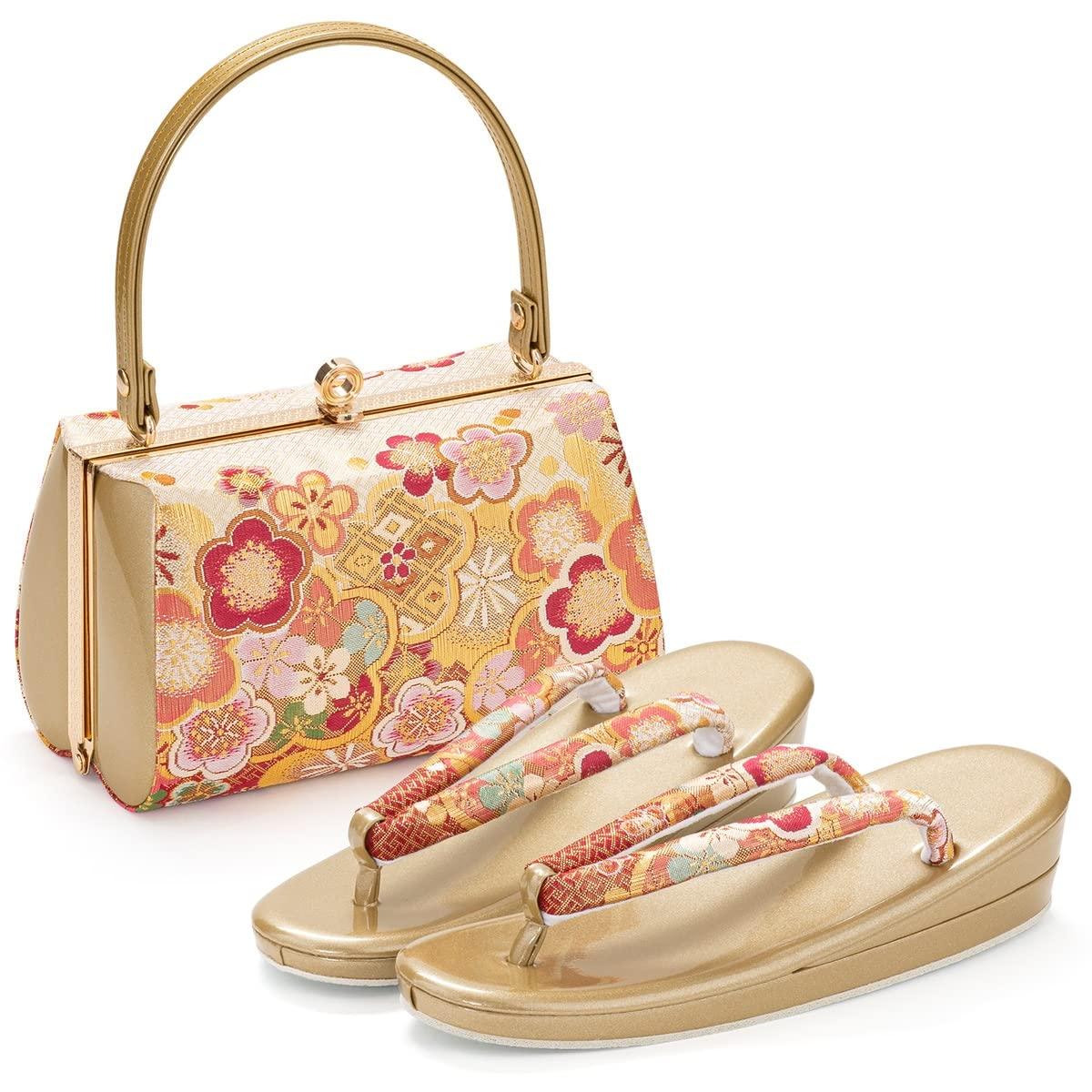 

Сумочка Зори Для Торжественной Саги LL Сделано в Китае [Киото Мияби] Набор, Эмаль, Фурисодэ, Хакама, Одежда, Женская, Золотой, Нисики, Цветок, Размер, золотой