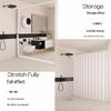 Foldable No-Drill Shower Curtain and Blackout Partition