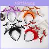Halloween Bat Headband Costume Accessory With Feathers For Party Stage Performance