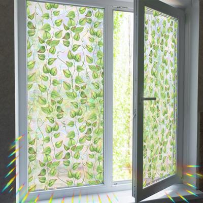 Fensteraufkleber Pflanzenranken-Design Beidseitig sichtbar Elektrostatische Haftung Glasaufkleber Haus- und Geschäftsdekoration