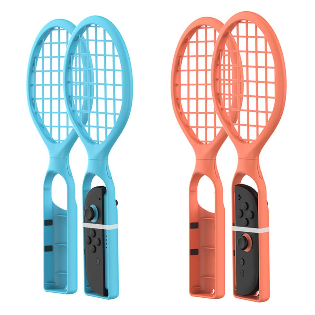 2Pcs Tennis Racket For Nintendo/OLED Joy-Con Sports Games For Switch 2 Tennis Racquet Grip Controller with Wrist Strap Game Part